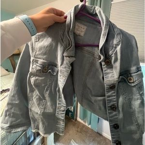 Light wash denim jacket